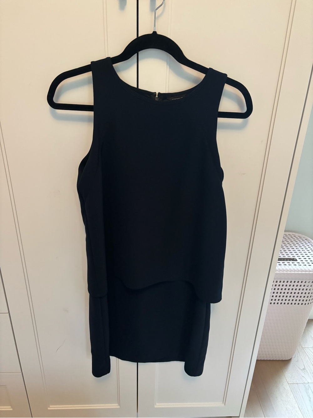 Ann Taylor Navy Sleeveless Mini Dress